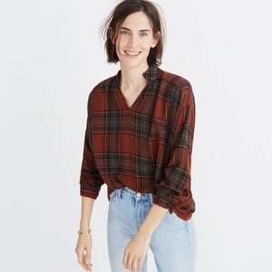 Madewell Highroad Popover Blouse - L